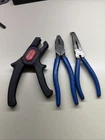 Blue-point Tools Pliers Lot Of 3 Bent Needle Nose Lineman And Wire Strippers T8 Used. Price: $49.99.