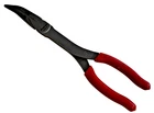 Snap On Tools 411CF Red Soft Grip 11" Stork 35 Bent Needle Nose Pliers Used. Price: $69.99.