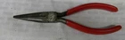 Snap-on 7-1/4" Long Red Vinyl Grips Needle Nose Pliers #96ACP Used. Price: $29.99.