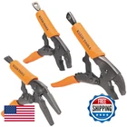 Klein Tools 38665 Locking Pliers Set Long Nose 6-INCH Curved Jaw 7 And 10-INCH New. Price: $59.95.