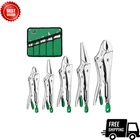 Sk 5-PIECE Locking Pliers Set, Long Nose & Curved Jaw, Cr-v, With Pouch New. Price: $76.47.