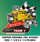 Snap-on Tools Rick Mears Team 1 Vintage Original Foil Decal Sticker Racing Used. Price: $11.39.