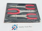 Snap-on New PL308CF 3-PC Long-nose Pliers Set Red. Price: $250.00.
