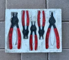 Blue Point Snap Ring Plier Set Stripper 5 Piece 34A,PR12A,PR32A,PR129A,PR349A Used. Price: $49.99.