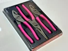 New Snap-on Tools Usa PL347ACFEP 3PC Pink 8 Talon Grip Slip-joint Pliers Set. Price: $399.99.