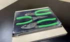 Snap-on Tools Usa New 3PC Green Soft Grip Mini Slip Joint Pliers Set PL307ACFG. Price: $135.00.