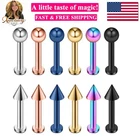 12PCS 12G Surgical Steel Labret Monroe Lip Tragus Helix Earring Stud Pie... New. Price: $17.99.