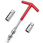 Pwkauka 3PCS Spark Plug Socket Wrench Set T-handle, Universal 5/8" & Red New. Price: $9.29.