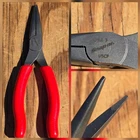 Snap-on Tools Usa 6" Needle Nose Pliers 95CF W/ Red Soft Grip Handles Exc Used. Price: $39.99.