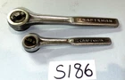 Craftsman Tools Vintage 2 Piece 1/4 & 3/8 Drive Thumb Wheel Single-v- Ratchets Used. Price: $85.00.
