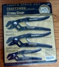 Vtg Craftsman Professional Robo Grip Pliers 3 Piece Set 45017 Open. Price: $90.00.