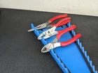 #BN535 Snap-on Tools PL306ACF Red 3PC Plier Set Needle Nose Slip Joint Cutters Used. Price: $119.95.