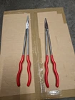 Lot Of Mac Tools Long Reach Pliers Needle Straight Bent P162S P162BN Python Used. Price: $97.95.