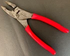 Snap-on "talon Grip" 47CF 8 Slip-joint Pliers W/ Red Cushion Grips Made Usa Used. Price: $35.55.
