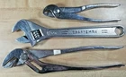 3PC Set Craftsman Adjustable Wrench 10" Pliers Wf 45375 Vampire 44763 Used. Price: $24.99.