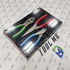 Snap-on Tools Usa New 3PC Assorted Colors Plier Cutter Needle Nose Set PL306ACF. Price: $219.95.