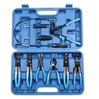 Car Hose Clamp Pliers Straight Throat Pipe Bendable With Wire Set New. Price: $34.99.