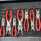7PC Snap On Ring Plier Set With Organizing Tray (used). Price: $125.00.
