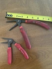 Mac Tools Pair Spring Loaded Pistol Grip Needle Nose Pliers. Small And Medium. Used. Price: $28.00.