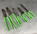 Snap On 5PC Green Soft Grip Plier Set 49ACF HLI38ACP 29ACF Used. Price: $249.99.