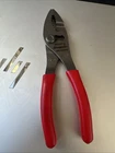 Snap On Tools Usa New Red Soft Grip 6" Slip Joint Pliers 46ACF. Price: $55.00.