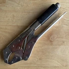 Craftsman 10" Curved Jaw Adjustable Locking Pliers Black Grip 45606 Made Usa Used. Price: $18.95.