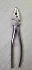 Vintage Kraeuter Model No. 1841-10 Linesman Pliers With Pattern Grips Used. Price: $10.99.