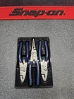 Snap-on PL347ACFMB Power Blue 3PC Soft Grip Slip Joint Pliers Set Usa Used. Price: $150.00.
