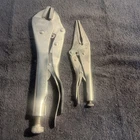 Vtg Craftsman Locking Pliers 9-45349 6 1/2" Needle Nose & 9" Straight Jaw Used. Price: $25.95.