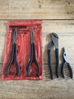 Craftsman 11" Long Reach Straight & Bent Needle Nose Plier Set France +2 Others Used. Price: $79.99.