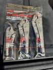 Sears Craftsman Usa Nos 3PC Locking Plier Set 10 Straight 7.5 45344 New. Price: $99.00.