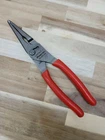 *new Snap On LN47ACF 9" Needle Nose/slip-joint Combo Red Handle Soft Grip Pliers. Price: $133.87.