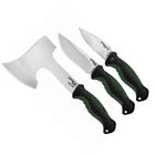 Utica Campsite Combo Satin 8CR13MOV Steel Blade Black Green Polymer Handle New. Price: $144.90.
