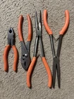 Cornwell 4PC Plier Set Long/std Length Orange Handle Used. Price: $64.99.