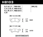 Hawk Performance Disc Brake Pad Set Front Fits 1975-1978 Gmc K15 New. Price: $157.49.