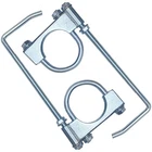Carotupy 2" Exhaust Clamp With Hanger, Pipe INCH-2 Pack, Silver New. Price: $29.71.