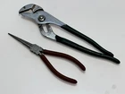Diamond Tools Usa Diamalloy 2PC Needle Nose Pliers NN57 & HL110P Tongue Groove Used. Price: $37.99.