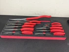 #BP045 Snap-on Usa New Red 11PC Master Needle Nose Pliers Foam Set PLNN11000FR. Price: $819.95.