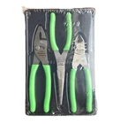 Snap-on Tools Usa New Green Piece Soft Grip Pliers / Cutters Set PL307ACFG. Price: $174.95.