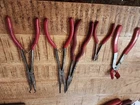 4PC Mac Tool Cutter, Long Needle Nose Pliers Hose Grip Set W/ Bonus Plug Wire Used. Price: $103.98.
