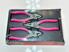 New Snap-on Tools Usa PL344BCFEP 3PC Pink Talon Grip Slip-joint Pliers Set. Price: $299.99.