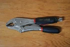 Vintage Craftsman Usa Professional 45714 Locking Pliers Curved Jaw Vise Grips Used. Price: $17.50.