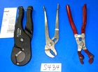 Snap-on & Blue-point Tools 3 Piece Vacuum Grip, Multi Cutter, Spark Plug Pliers Used. Price: $120.00.