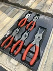Snap-on 5-PIECE Ring Pliers Set Bright Orange SRPCR105DT Used. Price: $144.95.