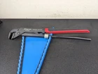 #BO853 Snap-on Tools Red 17" Soft Grip Quick Adjust Pliers Wrench PWZ2QA Used. Price: $89.95.
