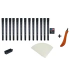 13 Piece Tacki-mac Midsize Pro Wrap Kit Grips Tape Hook Blade Clamp New. Price: $49.98.