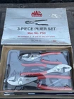 Mac Tools Usa Nos 3PC Red Grip Plier Set PS3 5/8/10 Slip Joint New. Price: $200.00.