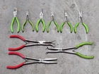 Lot 9 Matco Mac Pliers Cutters Needle Hose Clamp Long Reach Green Red Used. Price: $134.99.