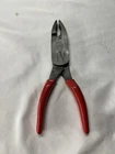 Snap-on Tools HL138ACP8" High Leverage Combination Pliers Cutters Red Usa Used. Price: $77.61.