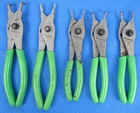 Snap-on Usa Green 5PC Quick Release Ring Pliers Set SRPCR105G Ships Free! Used. Price: $120.00.